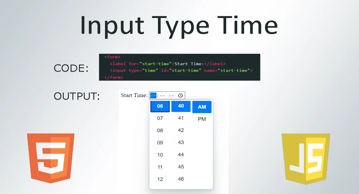 Input Type Time - Complete Guide